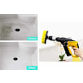 Miniatyrbild 4 av 5: Power Scrubber Borstkit - Borstfäste med 6 tums förlängare / 4 nylonborstar / 6 st skrubbdukar, för fog, kakel, badrum, kök