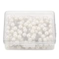Miniatyrbillede 3 af 5: Hvide Runde Plastik Pushpins - Dekorative DIY Værktøjer (200 stk)