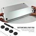 Pikkukuva 4 / 5: Kumijalat ruuveilla ja pohjaruuvimeisselisarja MacBook PRO A1278 A1286 A1297 13, 15, 17 -malleille (Ei Retina-näytöille)