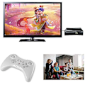 Miniatyrbild 4 av 5: Pro-kontroller för Wii U, Ead trådlös handkontroll för Nintendo Wii U Dual Analog Game Remote Joystick (vit)