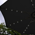 Miniatyrbillede 2 af 4: Sort Parasol Fixed Centerpiece 2.7M 32 LED Solar Energy UV Protection Garden
