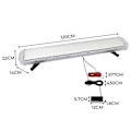 Miniatyrbillede 3 af 3: Orange LED Strobe Flash Lampe 1200mm Nødbil Beacon 10-30V 88W