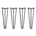 Pikkukuva 1 / 4: Pöydän jalat - SKISKI - JALKAT - 40,6 cm - Luonnon teräs - Paksuus 12 mm