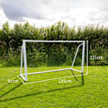 Miniatyrbillede 4 af 4: Fodboldmål 1,8 x 1,2 m Vit
