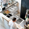 Miniatyrbillede 4 af 4: Station Cocktail Modulaire i Rustfrit Stål Isoleret Isbøtte & Vinkelenhed Grå