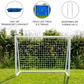 Miniatyrbild 1 av 4: Fotbollsmål 2,4 x 1,8 m Vit
