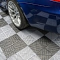 Miniatyrbild 4 av 6: Golvbeläggning 60 Svart & 60 Grå Ventilerad Modulär Garage Unik 3,2 x 6 M Svart grå