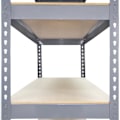 Pikkukuva 2 / 4: Harmaa pultittomat teräshyllyt - MONSTERSHOP - 5 tasoa - 120 cm x 182,5 cm x 50 cm Blå