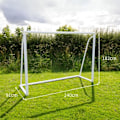 Miniatyrbillede 4 af 4: Fodboldmål 2,4 x 1,8 m Vit