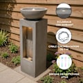 Pikkukuva 3 / 4: Ulkoilma LED-vesiputousfontaani "Serenity Falls" pumppu Grå