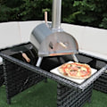 Miniatyrbillede 2 af 4: Pizzaovn til bord - Mærke - Model - Sten - Mineraler Silver
