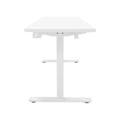 Miniatyrbild 3 av 4: Elbordsskrivbord Assis-Debout Elektriskt - Vit - 160 cm - Justerbar Höjd - Modernt Design - 1 Plats Vit