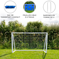 Miniatyrbillede 1 af 4: Fodboldmål 1,8 x 1,2 m Vit