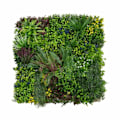 Miniatyrbillede 3 af 4: 3x Kunstig Vægpanel i Plantefibre 1 x 1 m Cassia Bladværk Dekor Have Hjem Grön