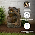 Miniatyrbillede 3 af 4: Have a look at our stunning 'Fontaine de Jardin Cascade Électrique « Willow Springs » Extérieure LED Pompe', now available for you. Grå