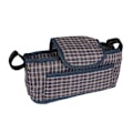 Miniatyrbillede 1 af 4: Sæde Caddy til Vogn - Kæledyr - Tartan Blå - Velcro Justering - Praktisk Opbevaring Blå Tartan