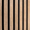 Miniatyrbillede 3 af 4: Akustisk Vægpanel Latte Nød Luksus Dekorativ Finér 240 cm x 60 cm Valnöt