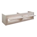 Miniatyrbillede 3 af 4: Opbevaringsskab - MDF - 120 cm x 30 cm x 30 cm - 2 døre - Soft Close - Sikker kastanj