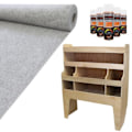 Miniatyrbild 1 av 4: Inre Foder - MONSTERSHOP - VW Transporter - Grå Silver Filttyg - MDF Förvaring - 11m² Brun, Grå