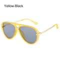 Solbriller med toppstang, nyanser, gradient solbriller Yellow-Black