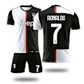 Miniatyrbild 1 av 3: Juventus tröja 2019-20 Cristiano Ronaldo #7 Cr7 hemmafotbollströja barn vuxen 3-delad tröja kit vuxen barn S S