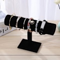 Miniatyrbild 5 av 5: Elegant Smyckesställ, Multifunktionellt Smyckesställ T-Bar Design för Hem- och Butiksdisplay Sammet Finish Repskydd
