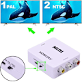 Miniatyrbild 5 av 6: HDMI till RCA-omvandlare, kompositvideo-ljudomvandlare med digitala lågenergichips för plug and play-upplevelse, stöder PAL NTSC och