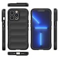 Miniatyrbild 6 av 7: iPhone 13 Pro Max Skal Flexible Armored Magic Shield - Svart
