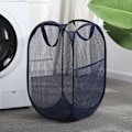 Miniatyrbild 6 av 6: Pop-up Tvättkorg i Mesh, Hopfällbar Portabel Design för Mångsidig Användning, Högdensitets Mesh-tyg för Ökad Hållbarhet, Multifunktionell Användning för