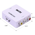 Miniatyrbild 3 av 6: HDMI till RCA-omvandlare, kompositvideo-ljudomvandlare med digitala lågenergichips för plug and play-upplevelse, stöder PAL NTSC och