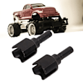 Miniatyrbild 1 av 8: 2 st RC Diff Outdrives Stål Exakta RC Differentialkoppar för ARRMA 1/7 1/8 Serie Svart