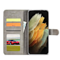 Miniatyrbild 5 av 5: Samsung Galaxy S21 Ultra - LC.IMEEKE Läder Fodral - Grå Grey Grå
