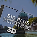 Miniatyrbild 3 av 5: Samsung Galaxy S10 Plus - Härdat glas 9H - Super kvalitet 3D