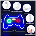 Miniatyrbild 4 av 5: Spelform Neonskylt LED V?gg Neonljus Coola Nattskyltar USB-drivna 41*27.5*1.6CM