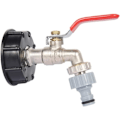 Miniatyrbild 1 av 5: IBC Tank Adapter S60X6 Ers?ttningsventil Koppling 1/2\ slang"