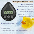 Miniatyrbild 2 av 5: Tyst Batteridriven Duschtimer utan Tickande, Vattent?t Digital Timer, Liten och S?t Timer G [kk] Green