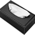 Miniatyrbild 5 av 5: Rektangulär Tissuehållare i Läder, Modern Touch för Din Inredning, Funktionellt PU-Tissuefodral med Magnetisk Botten