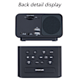 Miniatyrbild 3 av 5: Flerfärgad Digital Väckarklockradio, Elegant Design, Automatisk Tidsinställning, Justerbar Ljusstyrka, Backup-batteri, för Modern Sovrumsinredning