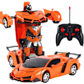 Miniatyrbild 5 av 5: Fjärrstyrd Bil, 2 i 1 Transformerande Robotbil, En-Klicks Transformerande Bil, Fjärrstyrda Transformers och Transformerande Robot, Pedagogisk Leksak för Barn