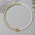 Miniatyrbilde 2 av 5: Halskjede Uregelmessig Perle Choker Mote Smykker  B1540 N2106-33