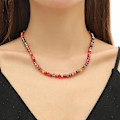 Miniatyrbillede 3 af 5: Halskæde Krystal Choker Mode Smykker B1670 N2205-5