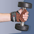 Miniatyrbillede 3 af 5: Vægt Handsker Alternativ Til Power Hooks Deadlifts Justerbar Neopren Polstret Håndledsomslag M