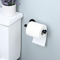 Pikkukuva 2 / 5: Seinälle kiinnitettävä WC-paperiteline SUS304 ruostumattomasta teräksestä valmistettu WC-paperirullateline kiillotettu viimeistely, musta - musta
