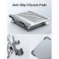 Miniatyrbillede 5 af 5: Tablet Stativ til Skrivebord Dobbelt Stang Stativ Aluminium Tablet Holder Justerbar Base Multi-Vinkel Højderyg Hjemmekontor Tilbehør