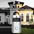 Miniatyrbillede 3 af 5: Trådløs WiFi videodørklokkekamera, infrarød nattesyn til hjemmeovervågning til iOS og Android (sølv)