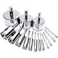Miniatyrbillede 1 af 5: 15 stk. Diamantbor Bits Bor Bits Hulsave Hulsave Diamantbor Bits Diamant Hulsave Flise til Glas, Keramik, Porc