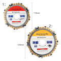 Miniatyrbillede 5 af 5: Træskæringskæde Disk Træsliber Kæde Motorsave Disk Værktøj Plade, 115Mm