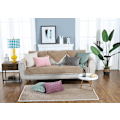 Miniatyrbillede 5 af 5: Moderne Minimalistisk Sofa Pude, Behagelig Plys Sofa Pudebetræk (Kaffe Farve, 70*180)