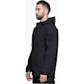 Miniatyrbillede 3 af 5: Vandtæt militær softshell jakke til mænd med fleeceforing camouflage outdoor jakke sort L