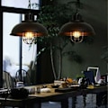Miniatyrbillede 2 af 5: Industriel Pendellampe, Ø33CM Industriel Lysekrone Loftlampe Metal Skærm Dekoration Belysning E27 til Stue K
